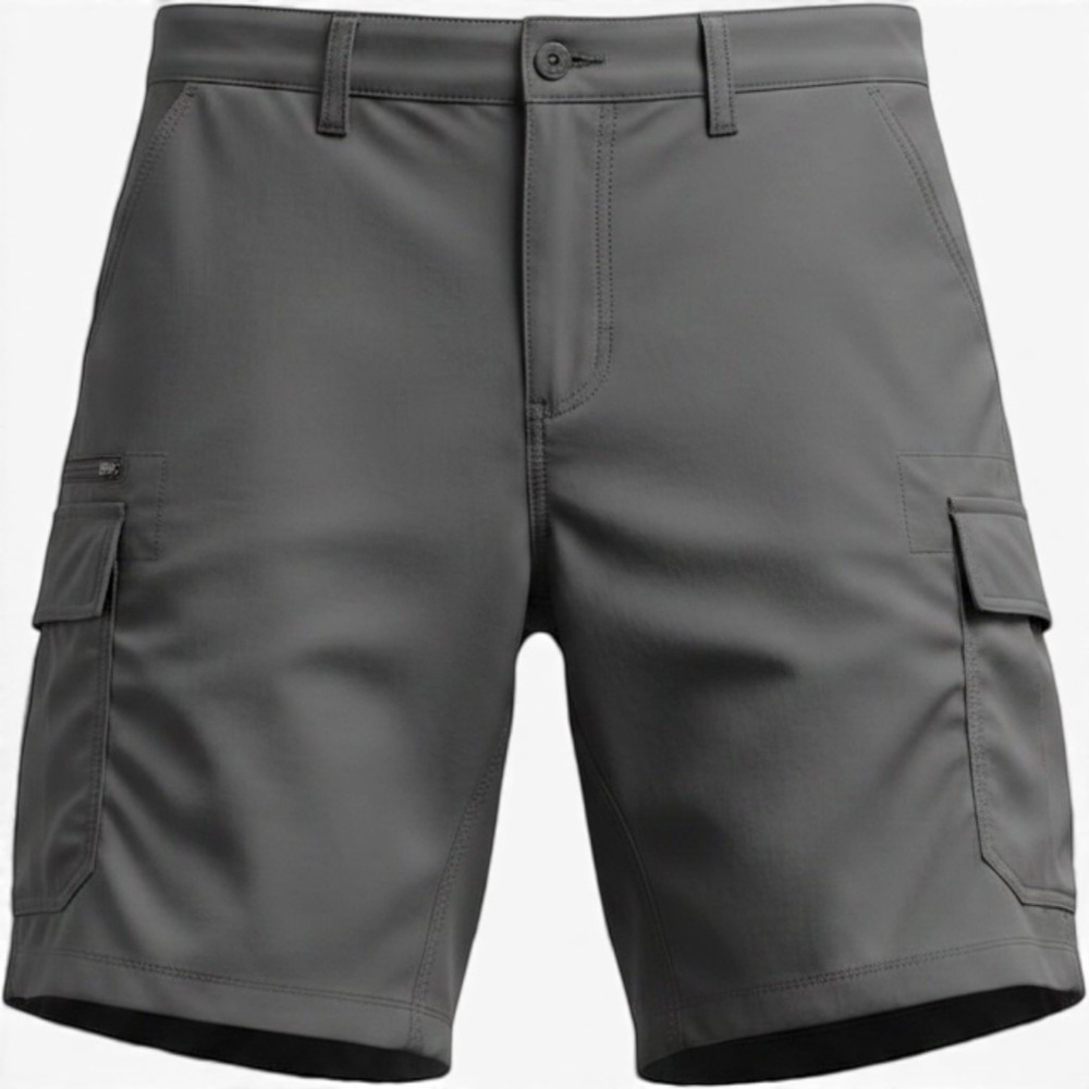 Orvis Tech Cargo Shorts Mens 32 Grey Stretch Hiking Outdoor‎ Utility NWOT